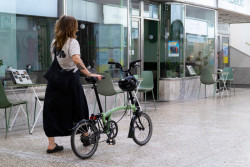 Brno na skládacím kole Brompton