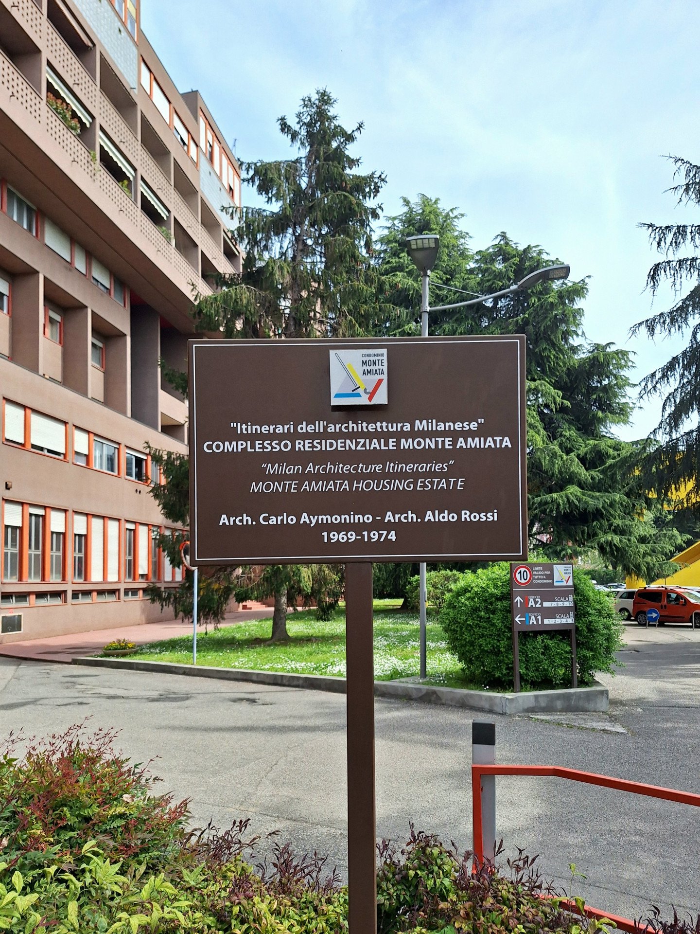 Obytný komplex Monte Amiata, Carlo Aymonino a Aldo Rossi, 1967-1974