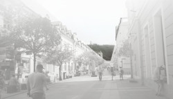 Márius Žitňanský, Vladimír Šimkovič, Peter Gonda, Ľubica Dubeňová a Jana Fečkaninová, Vyhliadková veža na Dubni, pohled z města // odměna bez určení pořadí – foto