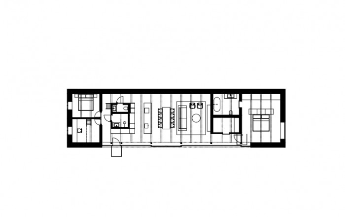 Dom V, Martin Skoček, půdorys