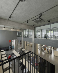 Studentské bydlení v Praze-Holešovicích THE FIZZ, Pavel Hnilička Architekti.