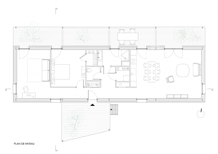 Spray architecture, Un Dernier voyage, půdorys 1. NP – foto