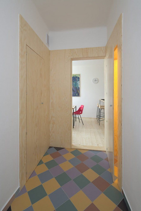 ArchitectureMADE, rekonstrukce plzeňského 1+1, interiér