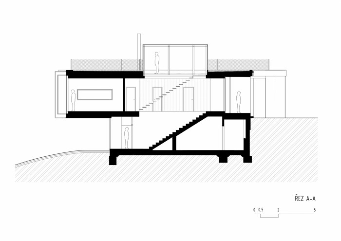 Lazy House, řez, petrjanda/brainwork