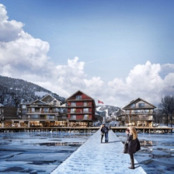 Sjezdovka končící v oceánu. České studio A8000 navrhlo do Kanady celoroční rekreační areál