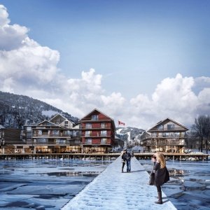 Sjezdovka končící v oceánu. České studio A8000 navrhlo do Kanady celoroční rekreační areál