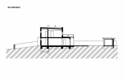Rekonstrukce rodinného domuv Pardubicích, řez, OK PLAN Architects