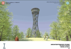 Architektonické studio Hysek, Rozhledna Vysoká, Tachov - vizualizace