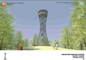 Architektonické studio Hysek, Rozhledna Vysoká, Tachov - vizualizace