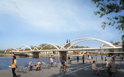 1. místo v soutěži na Vyšehradský most - návrh 2T engineering