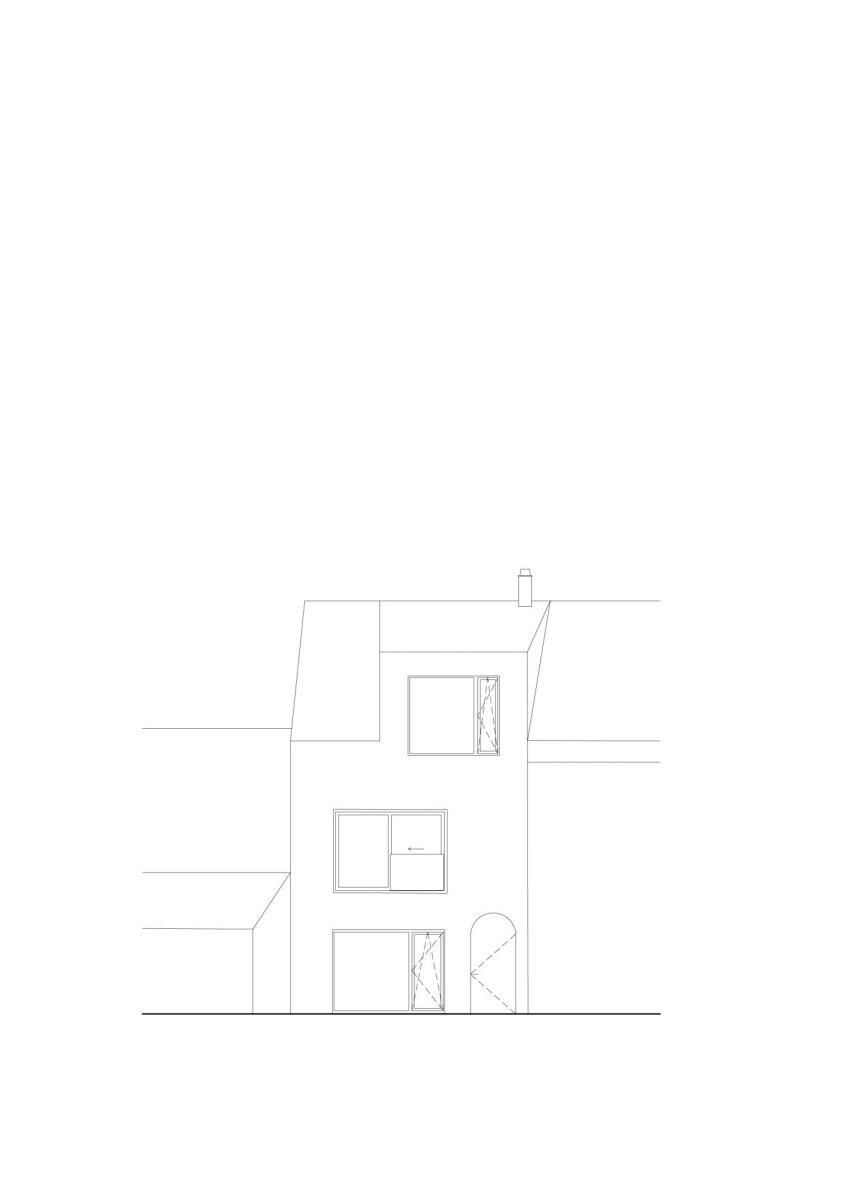 Pohled (Rodinný dům v Senici na Hané, TŘI.ČTRNÁCT architekti)