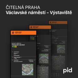 Navigační systém Pražský chodec navrhlo studio Side2 společně s architekty A69.