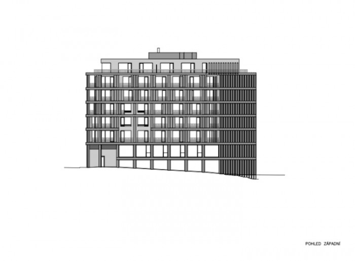 Rezidence Prachnerova, A.LT Architekti, pohled