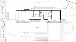 Víkendový dům z prefabrikovaných modulů, Figurr Architects Colective, půdorys