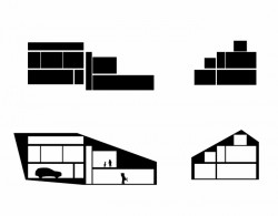 Rodinný dům Černá skála, MUS ARCHITECTS - řezy