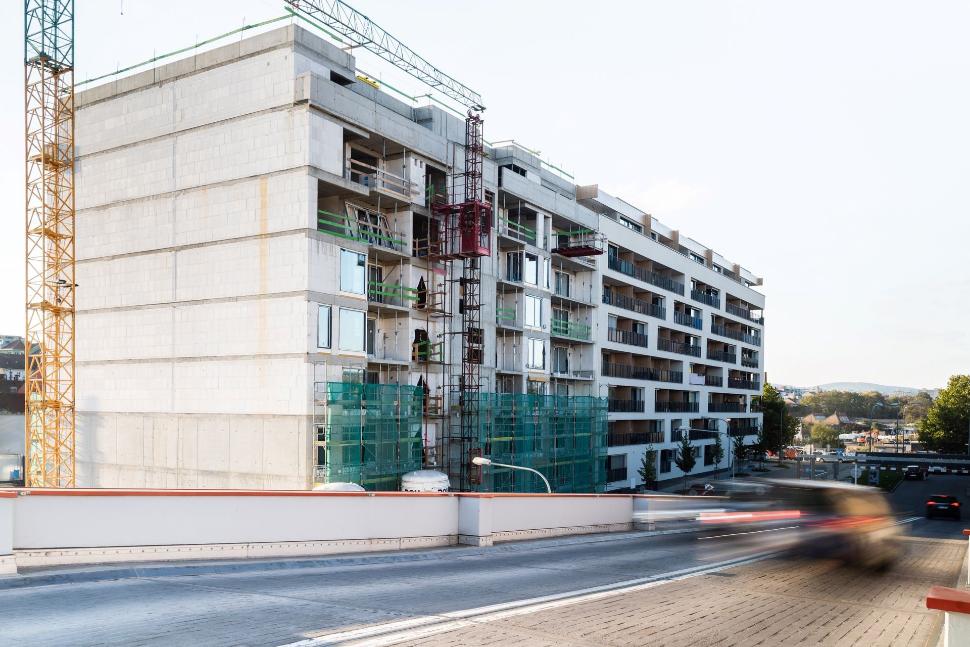 Velkoformátové tvárnice Silka Tempo v bytovém projektu Ponavia III v Brně
