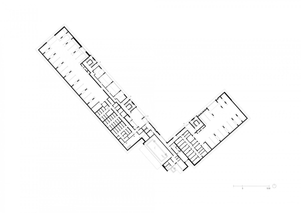 Tee House Beskydy, CMC architects, půdorys 1PP