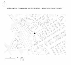 Monadnock, dominanta obce Nieuw-Bergen, situace