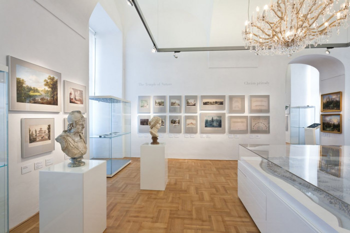 Architekti DRNH, NCZK, Arcibiskupský zámek v Kroměříži, Kabinet zahradní kultury, expozice v 2. NP – foto