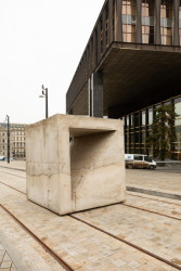 Instalace projektu SOKL: Tvárnice od Martina Zeta u Národního muzea. Foto: GHMP