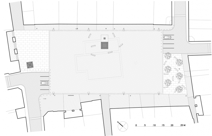 Vladimír Balda architekt & atakarchitekti, Rekonstrukce náměstí ve Frýdlantu, navržený stav – foto