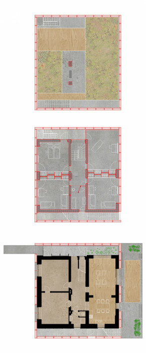 Dům v ocelovém korzetu, Jan Šépka /Šépka architekti/, dispozice