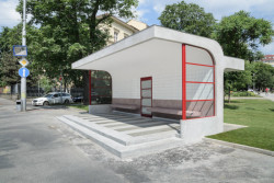 Rekonstrukce funkcionalistické zastávky od architekta Oskara Pořísky, Atelier RAW