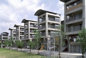 Hotakubo Housing, bytový komplex pro nízkonákladové bydlení z roku 1991.