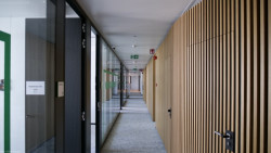 Akustické sklo Stratophone vytváří z jednacích místností ničím nerušené prostředí. (Administrativní budova BNP Paribas Fortis Montagne du Parc v Bruselu)