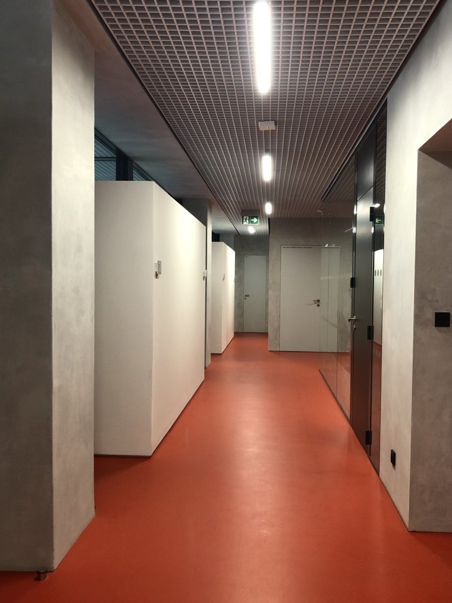 Architekti použili namísto běžného sádrokartonu mřížkový podhled