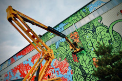 Velkoformátový mural art Kosmos, Michal Škapa