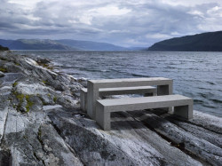 Nordplan AS, LANDSKAPSFABRIKKEN, Odpočívadlo Hellåga. Lokace: NTR, Helgelandskysten 2004 - foto