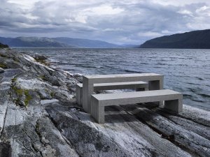 Nordplan AS, LANDSKAPSFABRIKKEN, Odpočívadlo Hellåga. Lokace: NTR, Helgelandskysten 2004 - foto