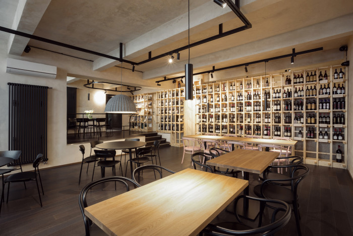 Vinotéka Vicino DiVino v Brně od edit! architects