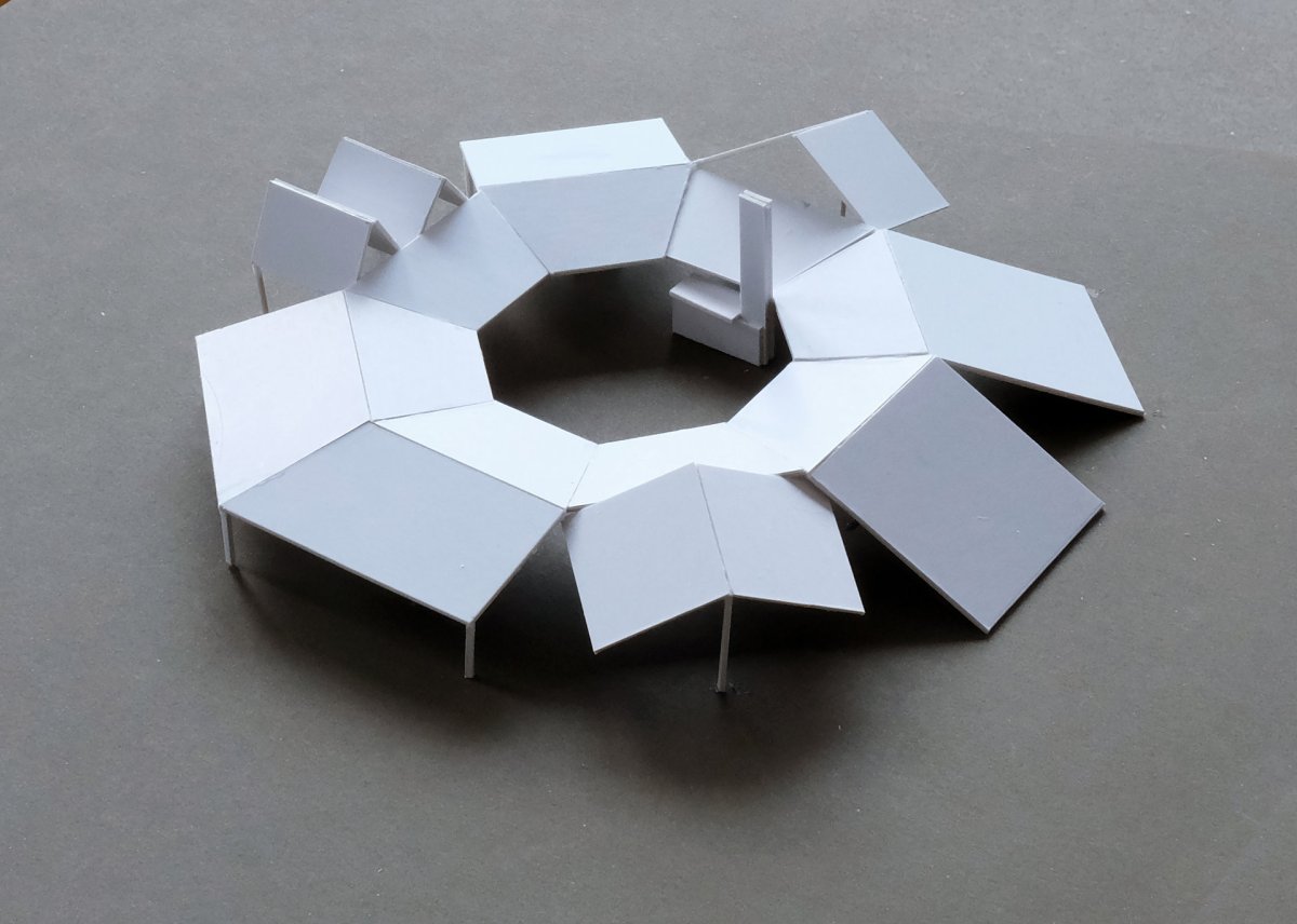 Model návštěvnického centra v Norsku, architektonická soutěž