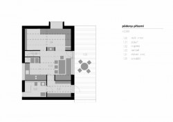 Chata Nové Hamry, NEW HOW architekti / David Zámečník, půdorys 1NP