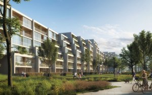 Rezidence Nádraží Žižkov, vizualizace, ra15, Benthem Crouwel Architects