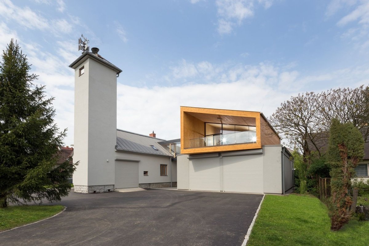 Nástavba hasičské zbrojnice v Palkovicích, Kamil Mrva architects, foto