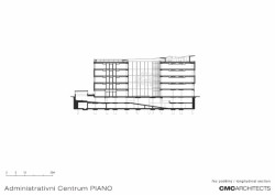 Administartivní centrum Piano, řez, CMC architects a.s.
