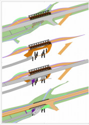 Most v Oborech, STATICITY - schema technologie výstavby.