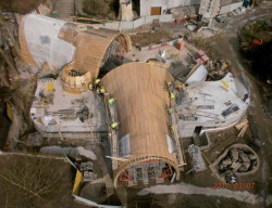 Tropický pavilon v ZOO Jihlava, postup výstavby bednění a betonáže – foto