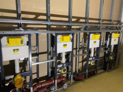 Předstěnový systém pro suchou výstavbu Prevista Dry Plus.