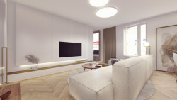 Interiéry bytů v rezidenci U Milosrdných od studia KarlinBlok