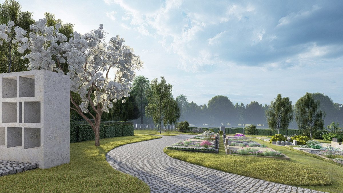 V Černošicích u Prahy vznikne nový městský hřbitov od studia MS architekti