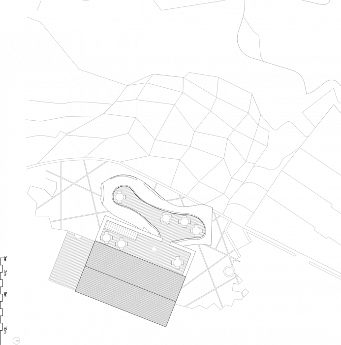 FCC Arquitectura & Paulo Lobo, Cella Bar, situace - foto