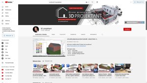 Nepřehlédněte YouTube kanál 3D projektant