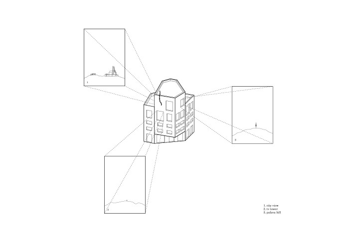 Bytový dům s lofty a bleskem v Brně, Chybik + Kristof Architects & Urban Designers, výhledy