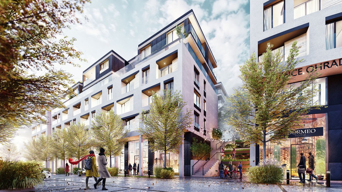 MS architekti proměnili nároží rušné křižovatky v přívětivé místo k životu.
