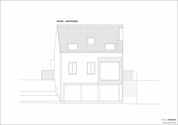 Jaroušek Rochová architekti, RD v Brně-Žebětíně - pohled JV