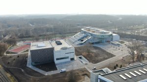 City Campus Ostrava, ATELIER SIMONA GROUP, KANIA a.s.: Pohled na celý kampus z dronu